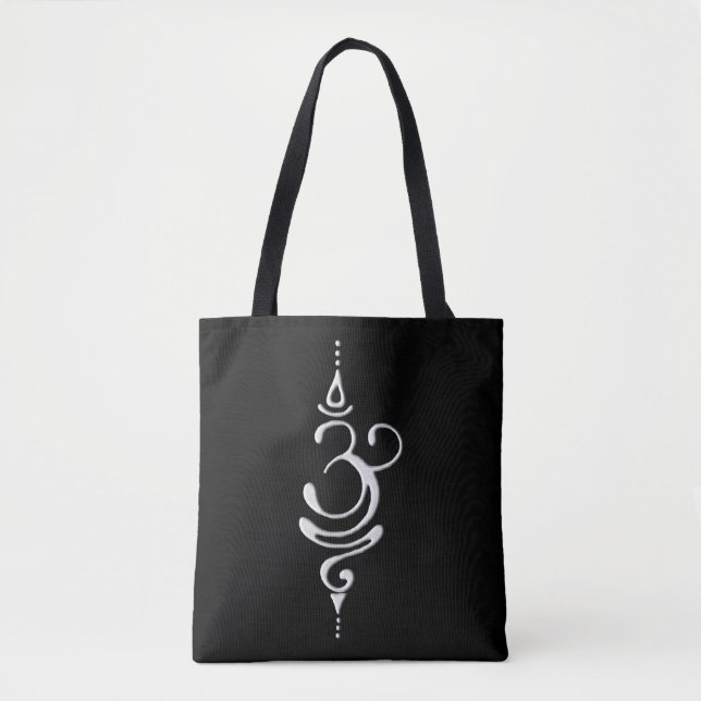 Bolsa Tote Respiração Prateada (Frente)