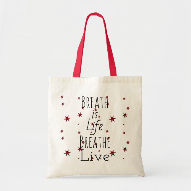 Bolsa Tote Respirar é a barra de ferramentas da vida (Frente)