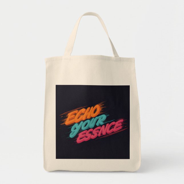 Bolsa Tote "Ressonância Autêntica" (Frente)