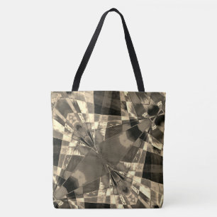 Bolsa Tote Retângulos inclinados em tons de madeira ou bege?