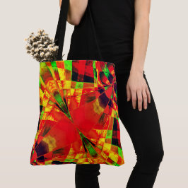 Bolsa Tote Retângulos inclinados ou esticados ...amarelado ve