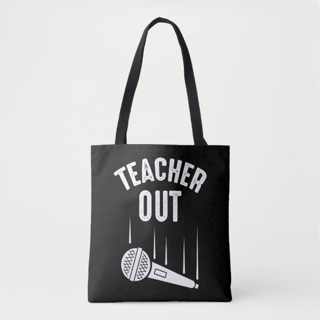 Bolsa Tote Retirada de Mic Drop Retirada do Professor (Frente)