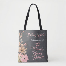 Bolsa Tote Retiro de Primavera das Mulheres Flor Silvestre Ro
