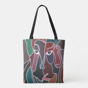 Bolsa Tote Retrato Abstrato Pintura por Alfred Fox