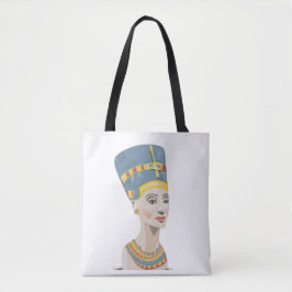 Bolsa Tote Retrato Colorido Nefertiti