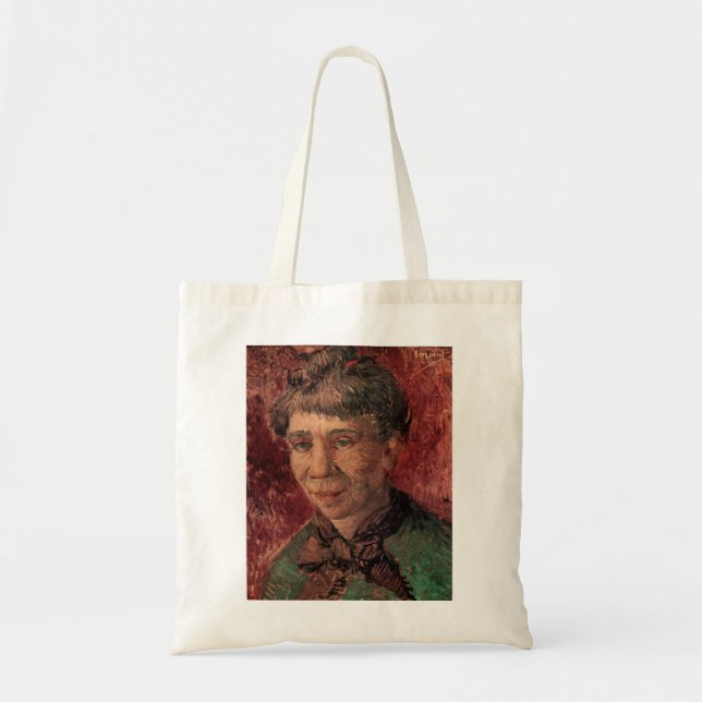 Bolsa Tote Retrato da Mulher Madame Tanguy, Vincent van Gogh (Frente)