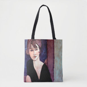 Bolsa Tote Retrato da Mulher, Modigliani