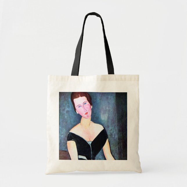 Bolsa Tote Retrato da Mulher, Modigliani (Frente)