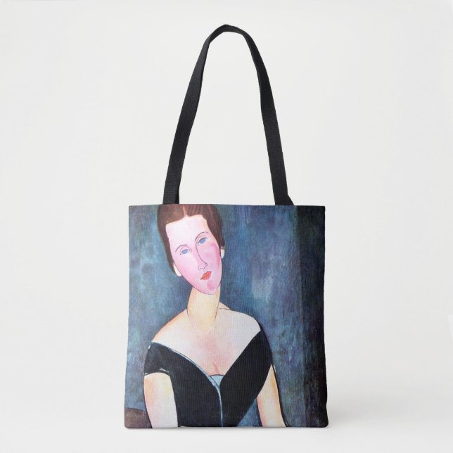 Bolsa Tote Retrato da Mulher, Modigliani (Frente)