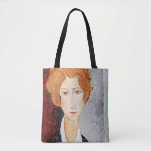 Bolsa Tote Retrato da Mulher, Modigliani