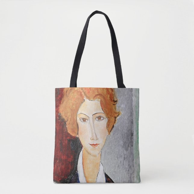 Bolsa Tote Retrato da Mulher, Modigliani (Frente)
