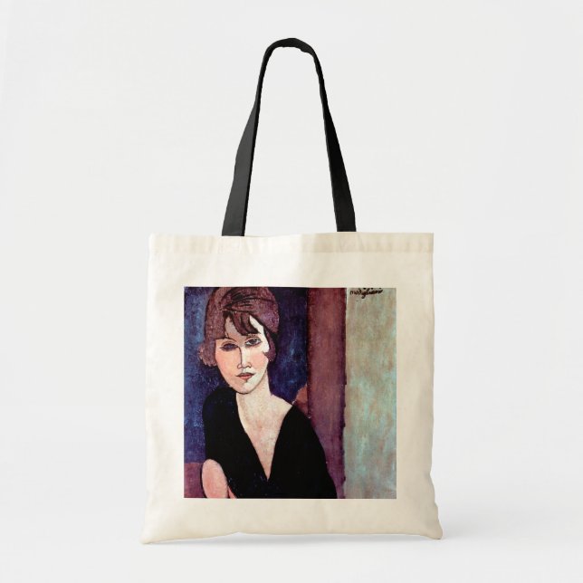 Bolsa Tote Retrato da Mulher, Modigliani (Frente)