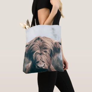 Bolsa Tote Retrato das vacas do planalto