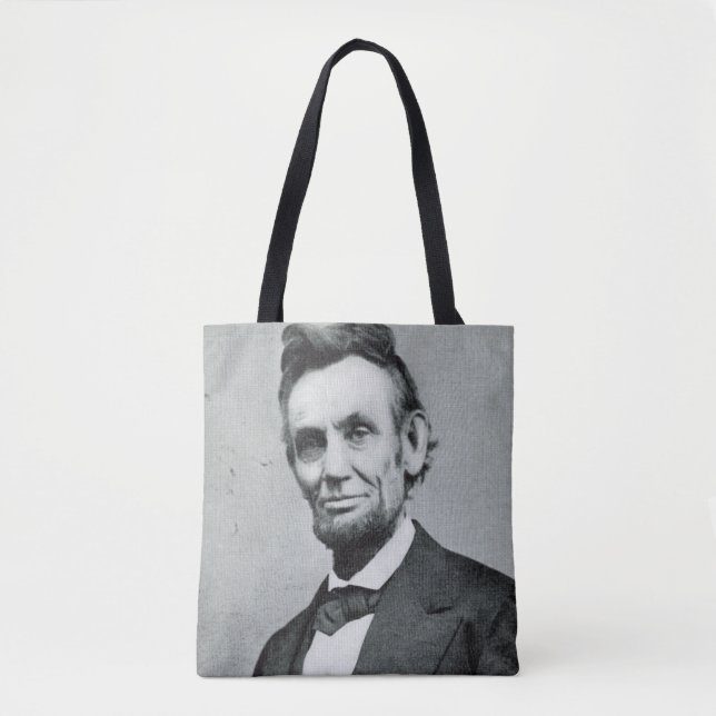 Bolsa Tote Retrato de Abe Lincoln 1 (Frente)