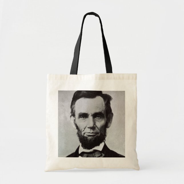 Bolsa Tote Retrato de Abe Lincoln 2 (Frente)