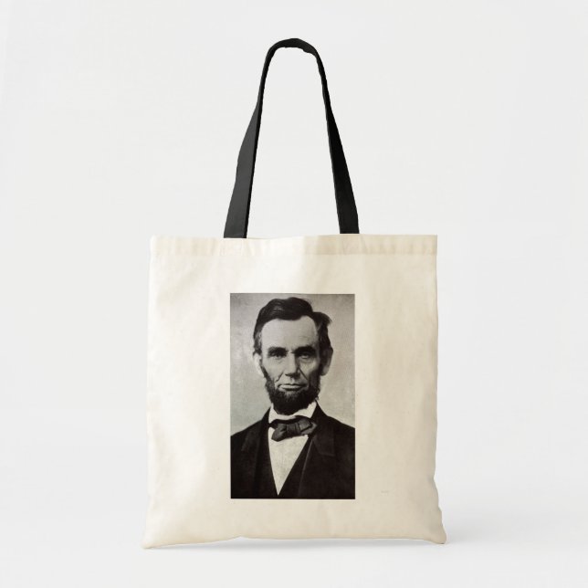 Bolsa Tote Retrato de Abe Lincoln 2 (Frente)