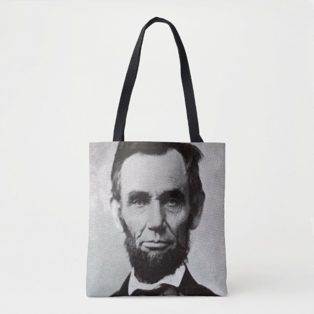 Bolsa Tote Retrato de Abe Lincoln 2 (Frente)