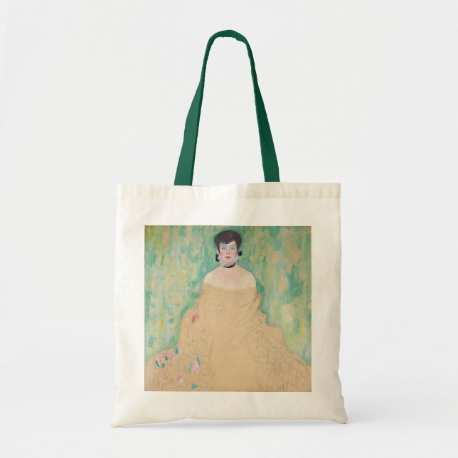 Bolsa Tote Retrato de Amalie Zuckerkandl por Gustav Klimt (Frente)