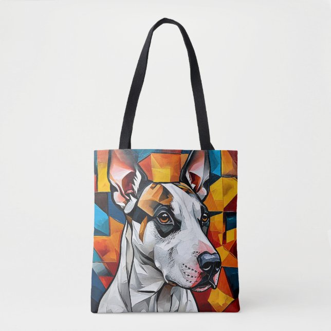 Bolsa Tote retrato de cachorro fofo (Frente)