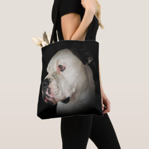 Bolsa Tote Retrato de Cão-Touro Americano
