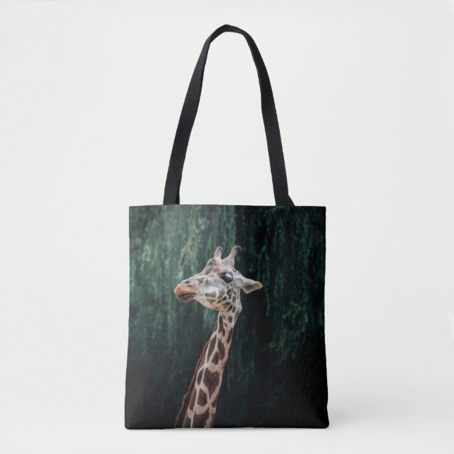 BOLSA TOTE RETRATO DE CUTE GIRAFFE (Frente)