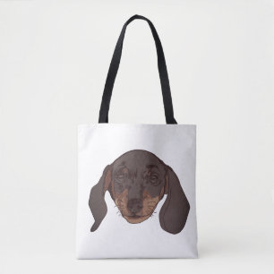 Bolsa Tote Retrato de Dachshund bonito