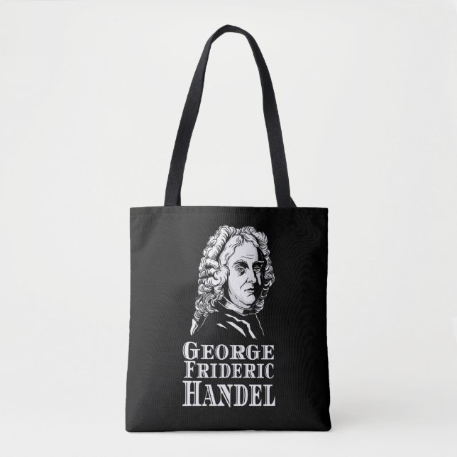 Bolsa Tote Retrato de George Frideric Handel (Frente)