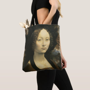 Bolsa Tote Retrato de Ginevra Benci, de Leonardo da Vinci