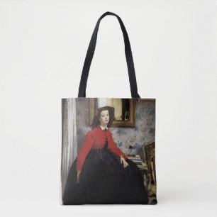 Bolsa Tote Retrato de Jeune Femme en Veste