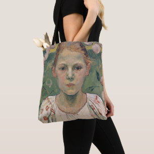 Bolsa Tote Retrato de Kathe von Bach   no jardim