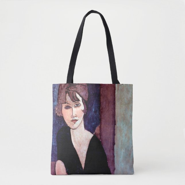 Bolsa Tote Retrato de Mulher, Modigliani (Frente)
