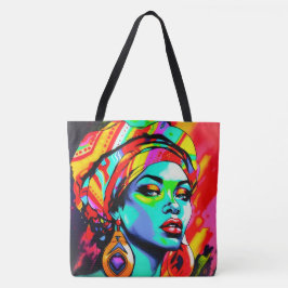 Bolsa Tote Retrato de pop Art