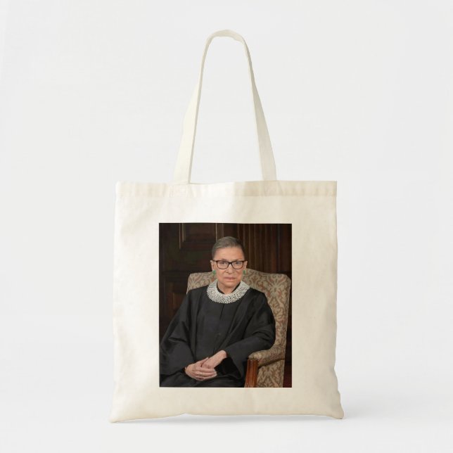 Bolsa Tote Retrato de Ruth Bader Ginsburg (Frente)