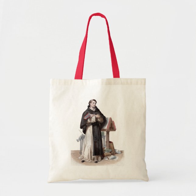 Bolsa Tote Retrato de St Bernard de Clairvaux (Frente)