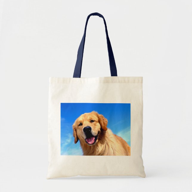 Bolsa Tote Retrato de um animal de Ouro (Frente)