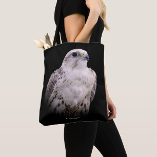 Bolsa Tote Retrato de um Falcão de Saker Inquisitivo