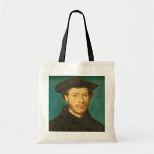Bolsa Tote Retrato de um homem, C. 1536 - 40 (óleo na noz)