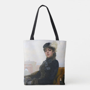 Bolsa Tote Retrato de uma Mulher Desconhecida, Ivan Kramskoi