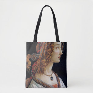 Bolsa Tote Retrato de uma Senhora, Sandro Botticelli