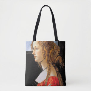 Bolsa Tote Retrato de uma Senhora, Sandro Botticelli