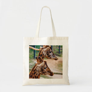 Bolsa Tote Retrato do duo do girafa