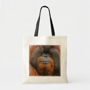 Bolsa Tote Retrato do Orangutango Macho, Geórgia, EUA