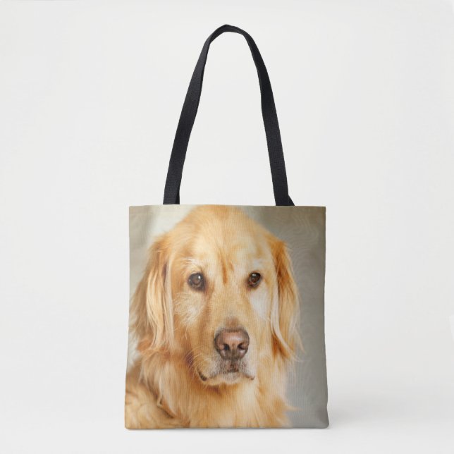 Bolsa Tote Retrato do Ouro Retriever (Frente)