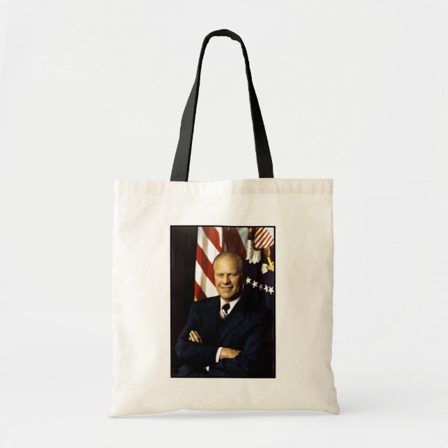 Bolsa Tote Retrato do Presidente dos EUA Gerald Rudolph Ford  (Frente)