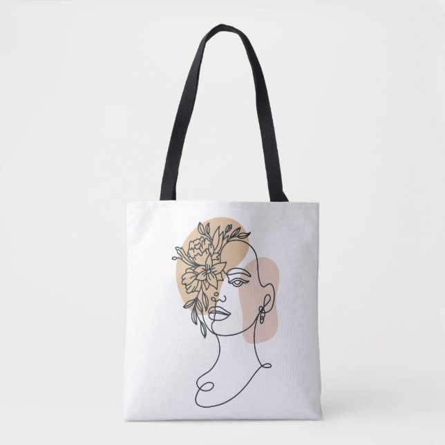 Bolsa Tote Retrato feminino (Frente)