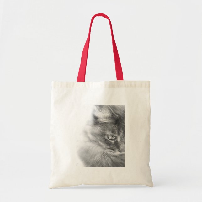 Bolsa Tote Retrato "Gatinho Anjo" (Frente)