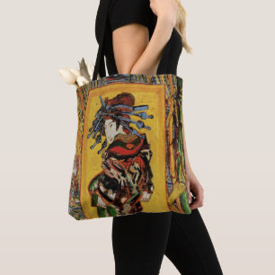 Bolsa Tote Retrato japonês do vintage de Oiran do Courtesan