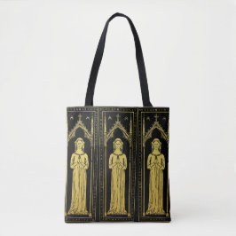 Bolsa Tote Retrato medieval inglês 1300 Lady Joan Cobham