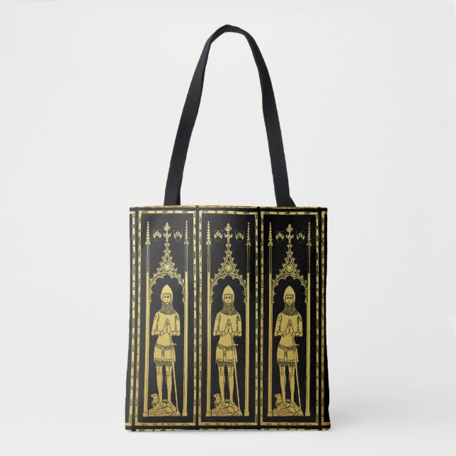 Bolsa Tote Retrato medieval inglês 1355 John, Lord Cobham (Frente)