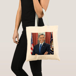 Bolsa Tote Retrato Oficial do segundo do Presidente Barack Ob